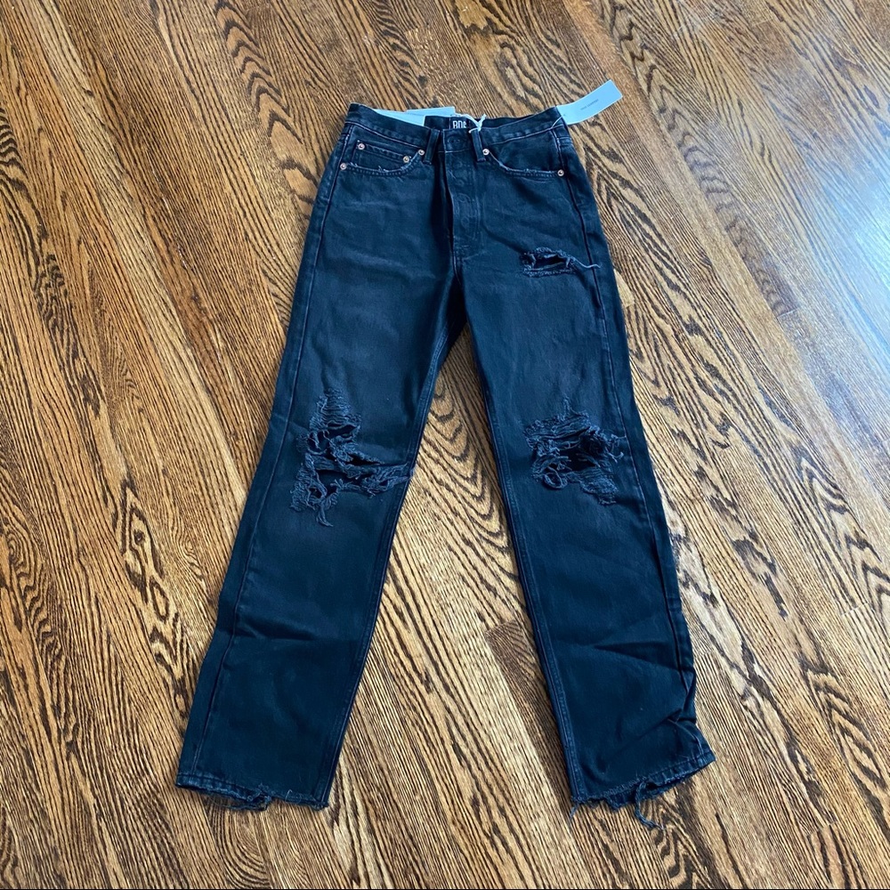 Black ripped jeans